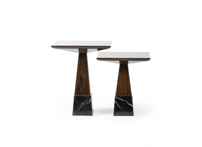 Wohnzimmer Tische Set 2x Beisteltisch Design Kaffeetisch Holz Einrichtung